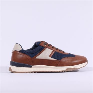 Tommy Bowe Deswal Casual Laced Trainer - Camel Combi